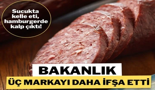 BAKANLIK ÜÇ MARKAYI İFŞA ETTİ