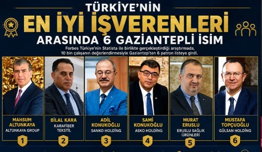 TÜRKİYE’NİN EN İYİ İŞVERENLERİ ARASINDA 6 GAZİANTEPLİ İSİM