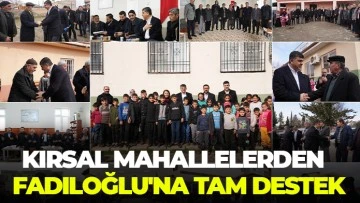 KIRSAL MAHALLELERDEN BAŞKAN FADILOĞLU'NA TAM DESTEK