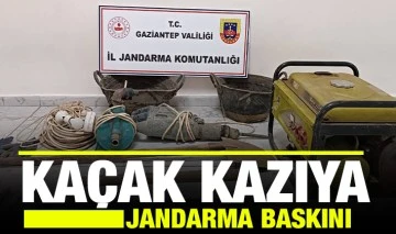 KAÇAK KAZIYA JANDARMA BASKINI