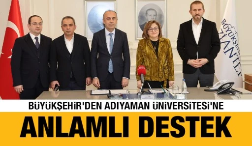 B&Uuml;Y&Uuml;KŞEHİR'DEN ADIYAMAN &Uuml;NİVERSİTESİ&rsquo;NE ANLAMLI DESTEK