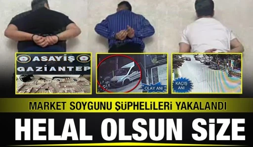 MARKET SOYGUNU Ş&Uuml;PHELİLERİ YAKALANDI... HELAL OLSUN SİZE