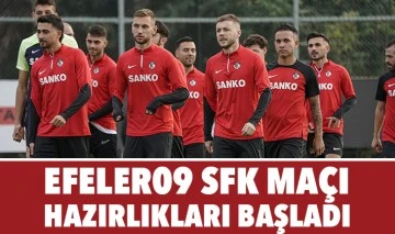 EFELER09 SFK MAÇI HAZIRLIKLARI BAŞLADI