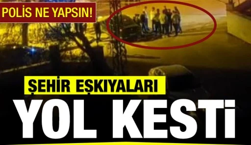 POLİS NE YAPSIN! ŞEHİR EŞKIYALARI YOL KESTİ