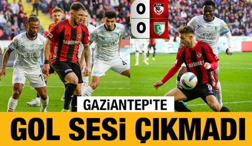GAZİANTEP'TE GOL SESİ ÇIKMADI: 0-0