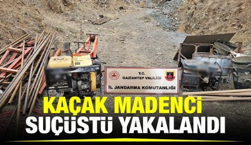 KAÇAK MADENCİ  SUÇÜSTÜ YAKALANDI 