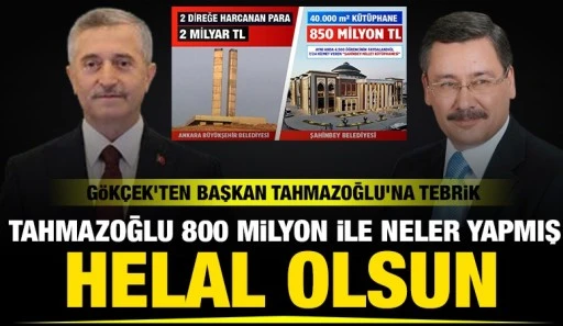 Melih G&ouml;k&ccedil;ek&rsquo;ten Mansur Yavaş&rsquo;a Sert Eleştiri: &ldquo;800 Milyona 40 Bin m&sup2; K&uuml;t&uuml;phane Yapılıyor, Sen 2.2 Milyara İki Tane Kazık Dikiyorsun&rdquo;