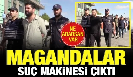 Magandalar suç makinesi çıktı