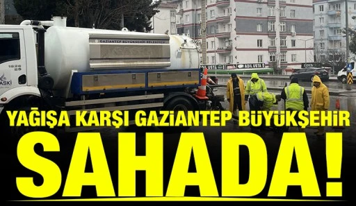 YAĞIŞA KARŞI GAZİANTEP B&Uuml;Y&Uuml;KŞEHİR SAHADA!