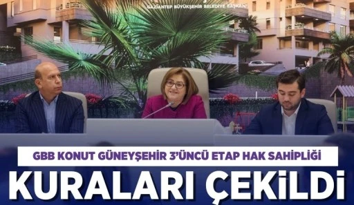 GBB KONUT GÜNEYŞEHİR 3’ÜNCÜ ETAP HAK SAHİPLİĞİ KURALARI ÇEKİLDİ