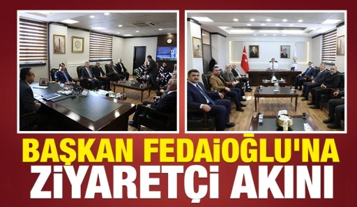 Başkan Fedai̇oğlu&rsquo;na Ziyaret&ccedil;i Akını