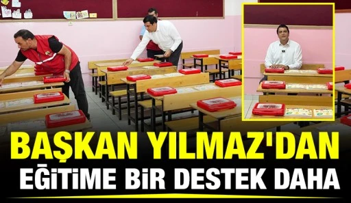 BAŞKAN YILMAZ&rsquo;DAN EĞİTİME BİR DESTEK DAHA