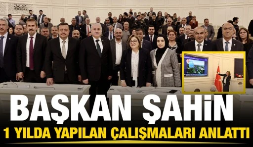 BAŞKAN ŞAHİN 1 YILDA YAPILAN ÇALIŞMALARI ANLATTI
