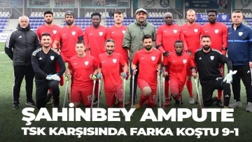 ŞAHİNBEY AMPUTE TSK KARŞISINDA FARKA KOŞTU 9-1