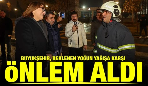 B&Uuml;Y&Uuml;KŞEHİR, BEKLENEN YOĞUN YAĞIŞA KARŞI &Ouml;NLEM ALDI