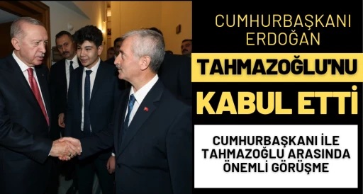 CUMHURBAŞKANI ERDOĞAN, TAHMAZOĞLU’NU KABUL ETTİ!