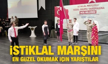  İSTİKLAL MARŞINI EN GÜZEL OKUMAK İÇİN YARIŞTILAR