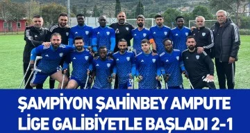 ŞAMPİYON ŞAHİNBEY AMPUTE LİGE GALİBİYETLE BAŞLADI 2-1