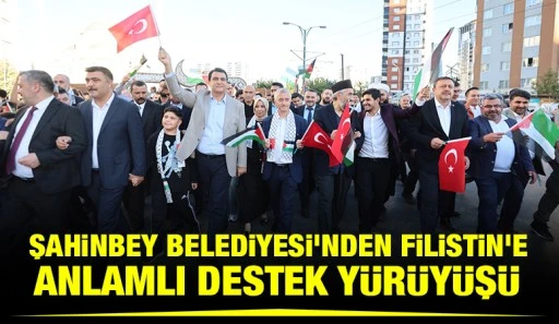 ŞAHİNBEY BELEDİYESİ&rsquo;NDEN FİLİSTİN&rsquo;E ANLAMLI DESTEK Y&Uuml;R&Uuml;Y&Uuml;Ş&Uuml;&nbsp;