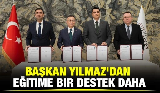 BAŞKAN YILMAZ’DAN EĞİTİME BİR DESTEK DAHA