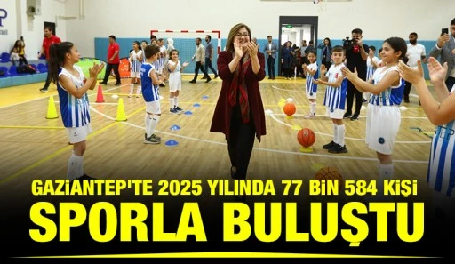 GAZİANTEP&rsquo;TE 2025 YILINDA 77 BİN 584 KİŞİ SPORLA BULUŞTU