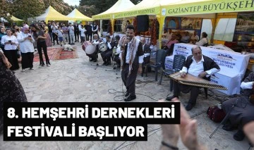 8. HEMŞEHRİ DERNEKLERİ FESTİVALİ BAŞLIYOR