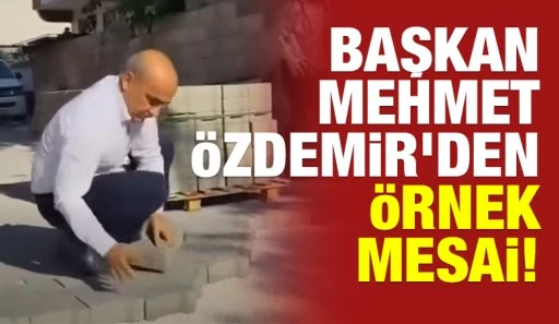 Başkan Mehmet Özdemir'den Örnek Mesai! 