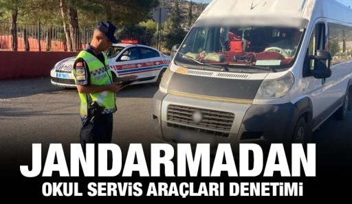 JANDARMADAN OKUL SERVİS ARAÇLARI DENETİMİ 