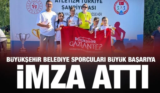 BÜYÜKŞEHİR BELEDİYE SPORCULARI BÜYÜK BAŞARIYA İMZA ATTI