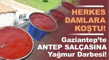  Gaziantep'te ANTEP SALÇASINA Yağmur Darbesi! HERKES DAMLARA KOŞTU!