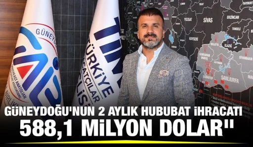 Güneydoğu’nun 2 aylık hububat ihracatı  588,1 milyon dolar”
