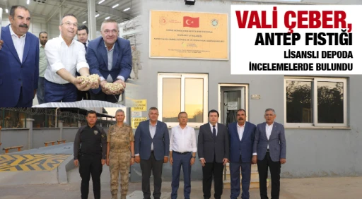 VALİ ÇEBER, ANTEP FISTIĞI LİSANSLI DEPODA İNCELEMELERDE BULUNDU