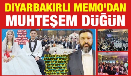 DİYARBAKIRLI MEMO'DAN MUHTEŞEM DÜĞÜN