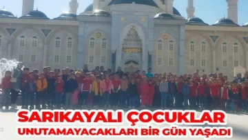  SARIKAYALI ÇOCUKLAR UNUTAMAYACAKLARI BİR GÜN YAŞADI