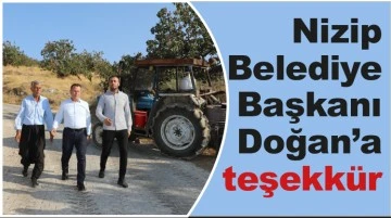 Nizip Belediye Başkanı Doğan’a teşekkür