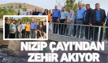 Nizip Çayı’ndan zehir akıyor