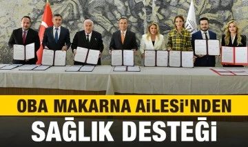 OBA Makarna Ailesi’nden Sağlık Desteği