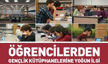 ÖĞRENCİLERDEN GENÇLİK KÜTÜPHANELERİNE YOĞUN İLGİ