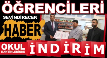 ÖĞRENCİLERİ SEVİNDİRECEK HABER! OKUL KANTİNLERİNDE İNDİRİM