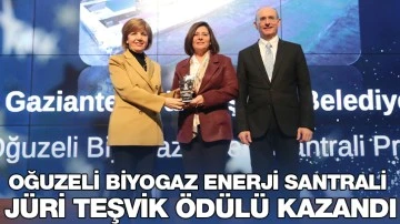 OĞUZELİ BİYOGAZ ENERJİ SANTRALİ JÜRİ TEŞVİK ÖDÜLÜ KAZANDI