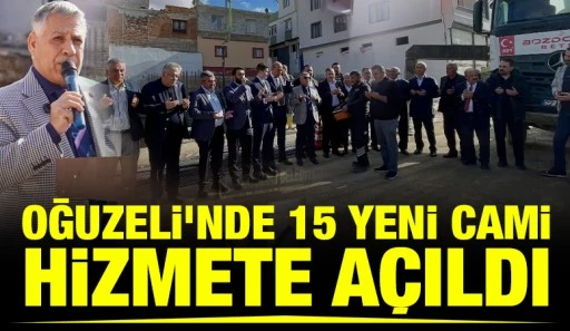 Oğuzeli&rsquo;nde 15 Yeni Cami Hizmete A&ccedil;ıldı