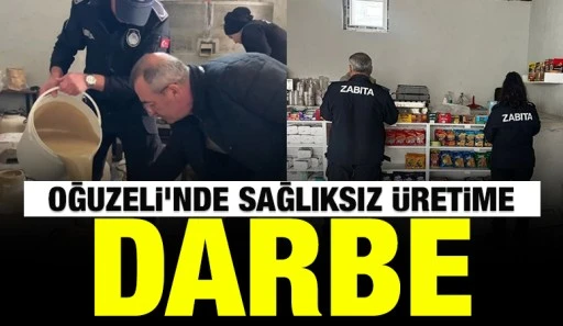 Oğuzeli&rsquo;nde Sağlıksız &Uuml;retime Darbe
