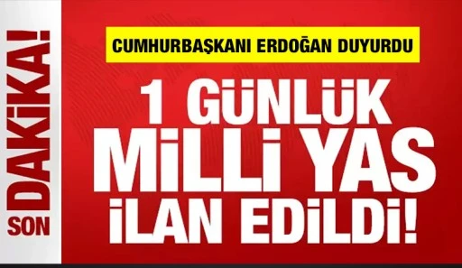 Otel yangını için 1 günlük milli yas ilan edildi