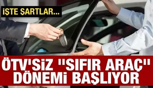 &Ouml;TV'siz sıfır ara&ccedil; geliyor!