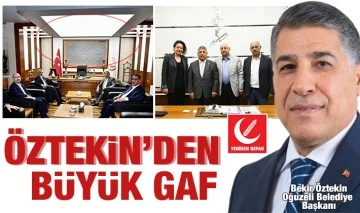 ÖZTEKİN'DEN BÜYÜK GAF