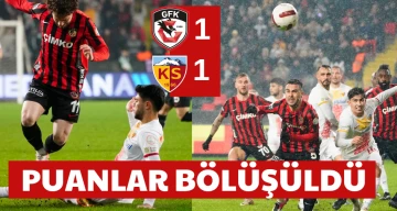 Puanlar bölüşüldü: 1-1