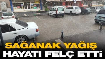 Sağanak yağış hayatı felç etti