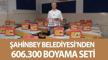 ŞAHİNBEY BELEDİYESİNDEN 606.300 BOYAMA SETİ