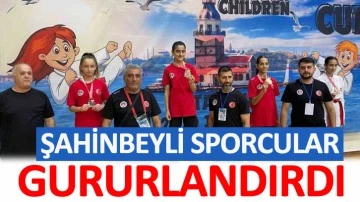 Şahinbeyli sporcular gururlandırdı