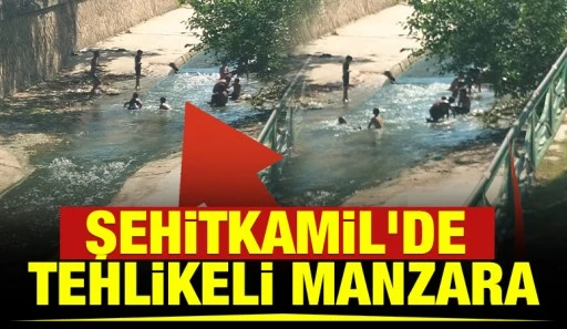 Şehitkamil'de Tehlikeli Manzara